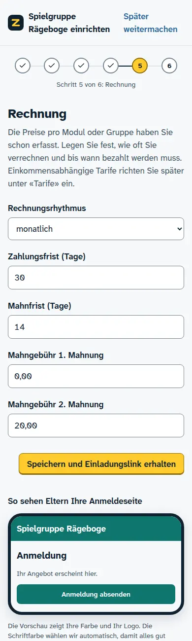 Schritt 4: Ferien und Feiertage aus der Vorlage des Kantons